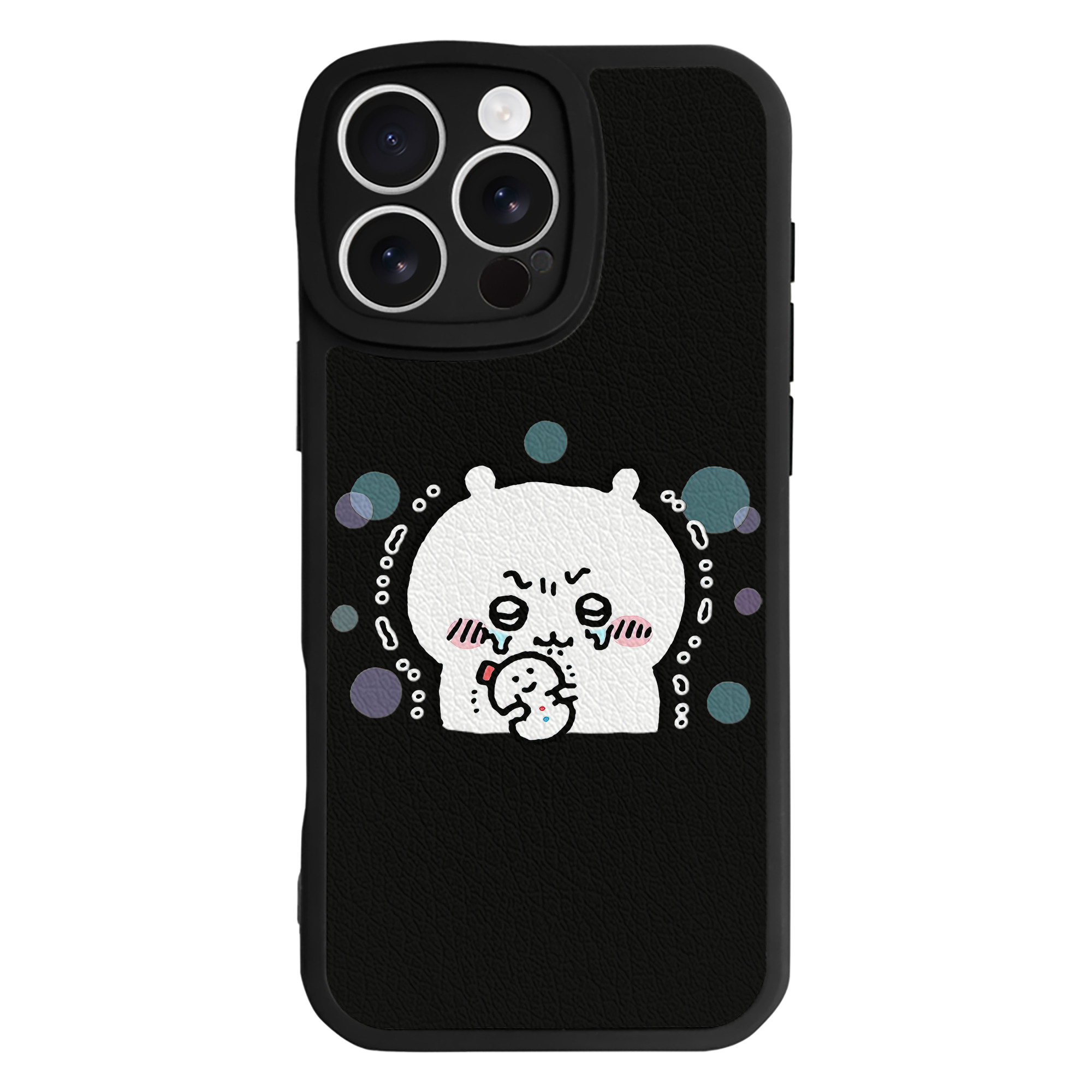 （画像用） ちいかわ ちいかわ Chii-kawa chiikawa 【iPhone 16シリーズ対応】シリコンスマホケース（レザー調） 材質：シリコン